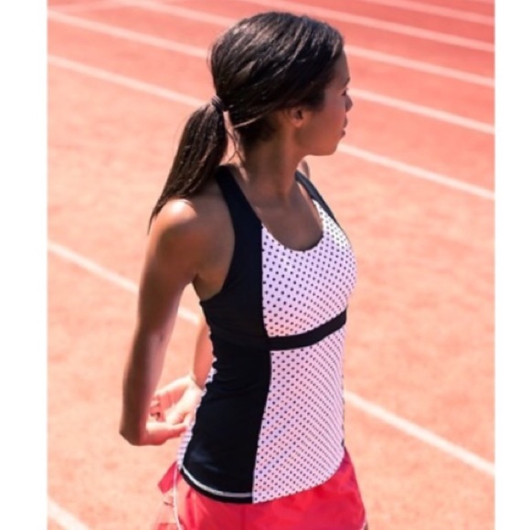 lululemon athletica Tops - Lululemon Run Fast Track Tank Mod Dot Sz 6 NWT
